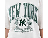 Tee New Era - MLB Arch Graphic Oversized Tee - NY Yankees - Heather Grey