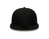 Cap New Era - MLB Black on Black 59FIFTY - Atlanta Braves - Black