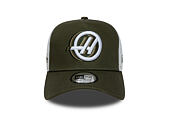 Cap New Era - F1 Seasonal 9FORTY A-Frame Trucker - HAAS F1 - New Olive