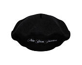Womens Beret New Era - MLB Wool Script Beret - NY Yankees - Black