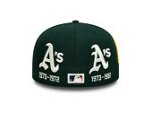 Cap New Era - MLB IMAGE DROP All-Over 59FIFTY Low Profile - Oakland Athletics - Green