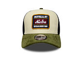 Cap New Era - Branded Patch Cord 9FORTY A-Frame Trucker - Cream / New Olive