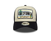 Cap New Era - Branded Licence Plate 9FORTY A-Frame Trucker - Navy / Stone