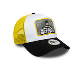 Kids Cap New Era - DC Patch 9FORTY A-Frame Trucker - Batman - White / Black