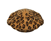 Womens Beret New Era - MLB Leopard Beret - NY Yankees - Stone / Black