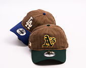 Cap New Era × Three Looms - Chestnut Pinstripe 9TWENTY A-Frame - Oakland Athletics