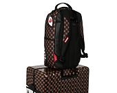 Bag Sprayground - Sharks In Paris Wtf Bubble Brown Check Full-Size Luggage