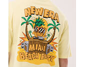 Tee New Era - Branded Beach Party Graphic Oversized Tee - Yellow