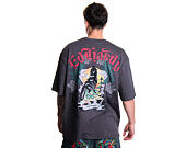 Tee Ed Hardy - Mens Don Wolf Eagle Panther Relaxed T-Shirt - Charcoal