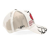 Cap Ed Hardy - Unisex Live Fast Love Hard 5 Panel Trucker Cap - White