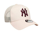 Kids Cap New Era - MLB League Essential 9FORTY A-Frame Trucker - NY Yankees - Blush Pink