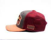 Cap Von Dutch - Dead Or Alive Skull Patch Premium Semi Curve - Red / Grey / Orange