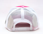 Womens Cap Von Dutch - Baseball - Velvet Rhinestone Logo - White / Pink