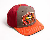 Cap Von Dutch - Dead Or Alive Skull Patch Premium Semi Curve - Red / Grey / Orange