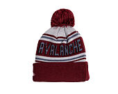 Beanie New Era - NHL Evergreen Wordmark Pom Medium Knit - Colorado Avalanche - Team Color