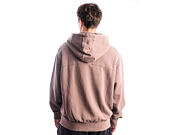 Sweatshirt Champion - Washed Brown Hoodie Full Zip Sweatshirt