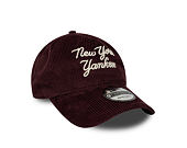 Cap New Era - MLB Cord Script 9TWENTY A-Frame - NY Yankees - Maroon