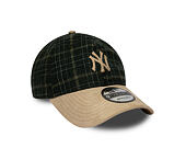 Cap New Era - MLB Mix Check 9TWENTY - NY Yankees - Stone / Cilantro Green