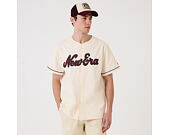Tee New Era - Branded Straight Hem Jersey - Off White
