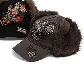 Cap Ed Hardy - Crawling Dragon Trapper - Grey