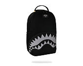 Backpack Sprayground - Shark Central Black Nylon Gray Embossed Backpack