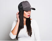 New Era Jersey Trucker 9FORTY Grey Heather Snapback Womens Cap