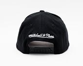 Mitchell & Ness Pinscript Redline Snapback Branded Black / White Cap