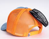 Von Dutch Russel Trucker Denim Blue/Orange Cap