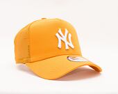 New Era 9FORTY A-Frame Trucker Tonal Mesh New York Yankees Snapback Tangerine Cap