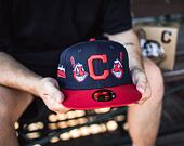 Adam Wave × New Era 59FIFTY MLB “Banned” Cleveland Indians Fitted Cap