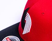 Mitchell & Ness Team 2 Tone 2.0 Stretch Snapback Hwc Portland Trail Blazers Red / Black Cap