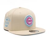 Kšiltovka New Era 9FIFTY MLB Pastel Patch Chicago Cubs Light Cream / Pastel Blue
