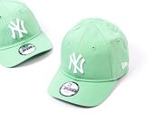 Dětská Kšiltovka New Era 9FORTY Kids MLB League Essential New York Yankees Tropical Green / White