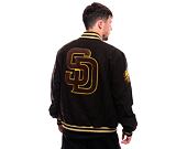 Bunda New Era MLB Patch Varsity Jacket San Diego Padres Cooperstown Brown / White