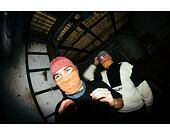 Custom made pletená Balaclava kukla - Funky Rainbow 2