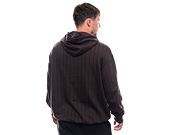 Mikina New Era Pinstripe Oversized Hoody Dark Brown / Black