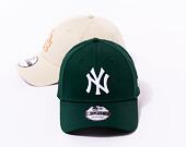 Kšiltovka New Era - MLB Essential 9FORTY - NY Yankees - Dark Green / White
