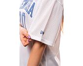 Dámské šaty New Era Arch Wordmark Mesh Dress White / Copen Blue