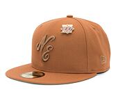 Kšiltovka New Era 59FIFTY Script Caramel Brown / Stone
