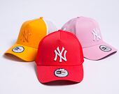 Kšiltovka New Era 9FORTY A-Frame Trucker MLB League Essential New York Yankees Lava Red / White / La