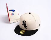 Kšiltovka New Era 59FIFTY MLB Chicago White Sox Retro - Cream White / Black