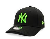 Dětská Kšiltovka New Era - 9FORTY Kids MLB Neon - NY Yankees - Black / Pink Glow