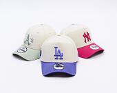 Kšiltovka New Era - MLB Cream & Patch 9FORTY A-Frame - LA Dodgers - Cream / Blue