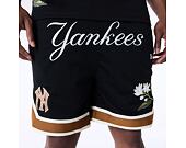 Kraťasy New Era - MLB Floral Mesh - NY Yankees - Black