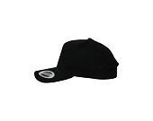 Kšiltovka Yupoong 5-Panel Curved Classic Snapback black