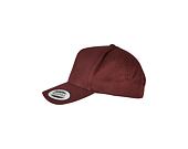 Kšiltovka Yupoong 5-Panel Curved Classic Snapback burgundy