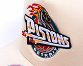 Kšiltovka Mitchell & Ness - Detroit Pistons - Evergreen Trucker Hwc - Off White