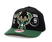 Kšiltovka Adam Wave - Custom NBA Money Bag - Milwaukee Bucks - Black/Green