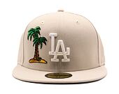 Kšiltovka New Era - MLB Food Icon 59FIFTY - LA Dodgers - Stone / White