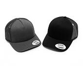 Yupoong 5-Panel Retro Trucker Cap All Black